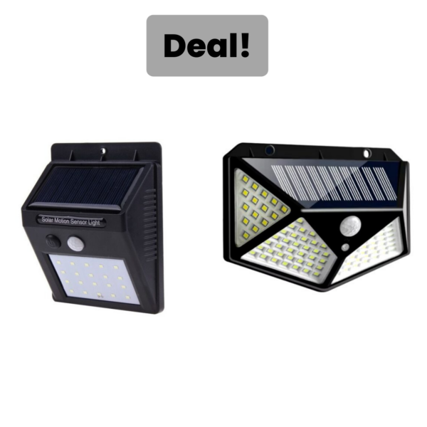 Solar Motion Sensor LED Light | Solar Charging Security Night Lamp for Outdoor Garden Courtyard Wall (BK-100)