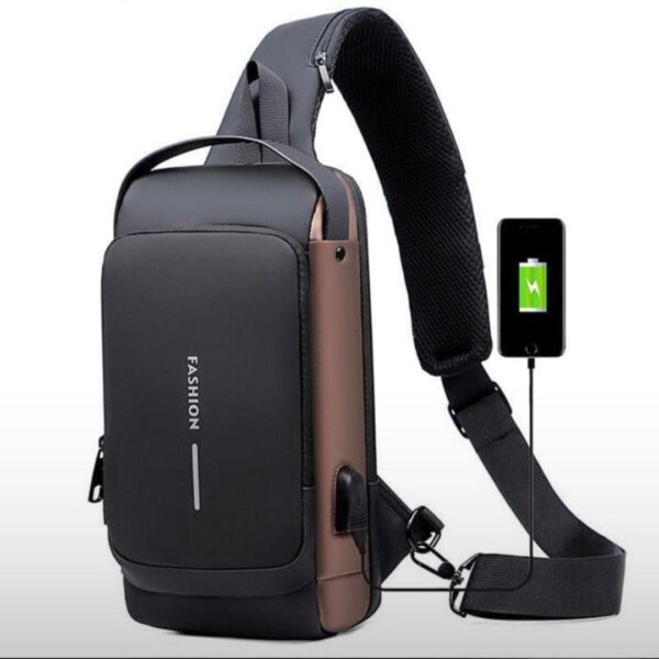 Anti-theft Cross Body Bag with USB Charging Port