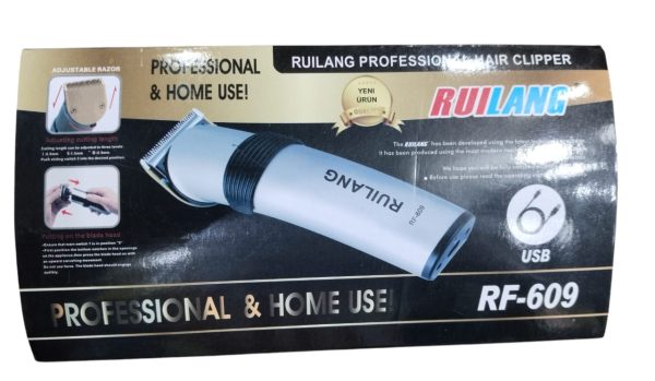 Ruiling RF-609 Professional Hair Clipper – Rechargeable Beard & Hair Trimmer